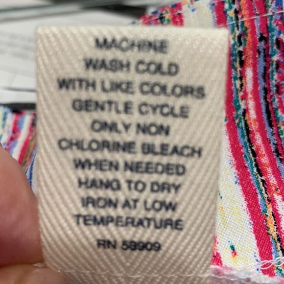 Westbound Petites sz2 multi colored stripe pants - Picture 9 of 9